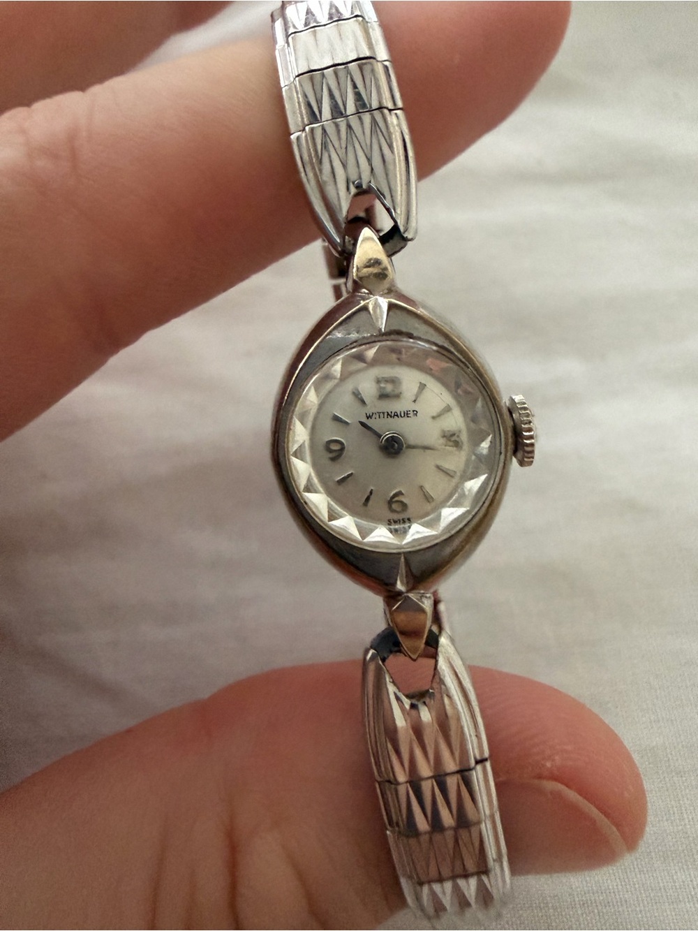 Vintage Wittnauer Swiss Mid-century Petite Ladies Cocktail Watch